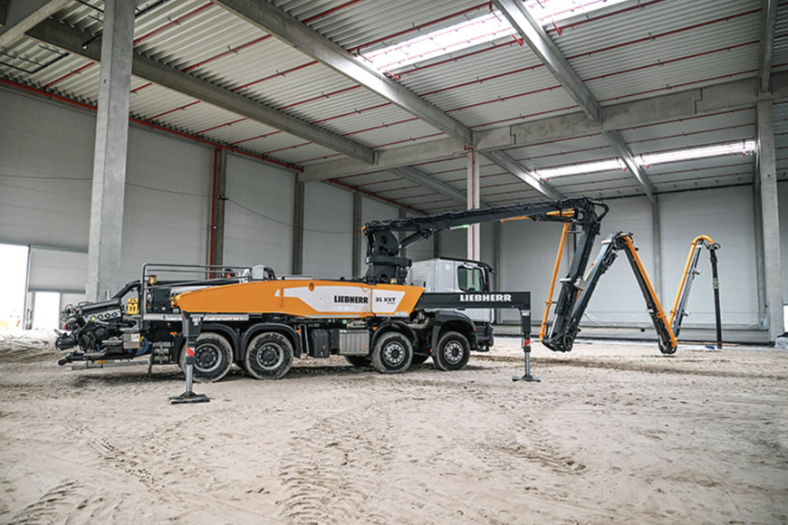 New 31 XXT truck mounted concrete pump from Liebherr